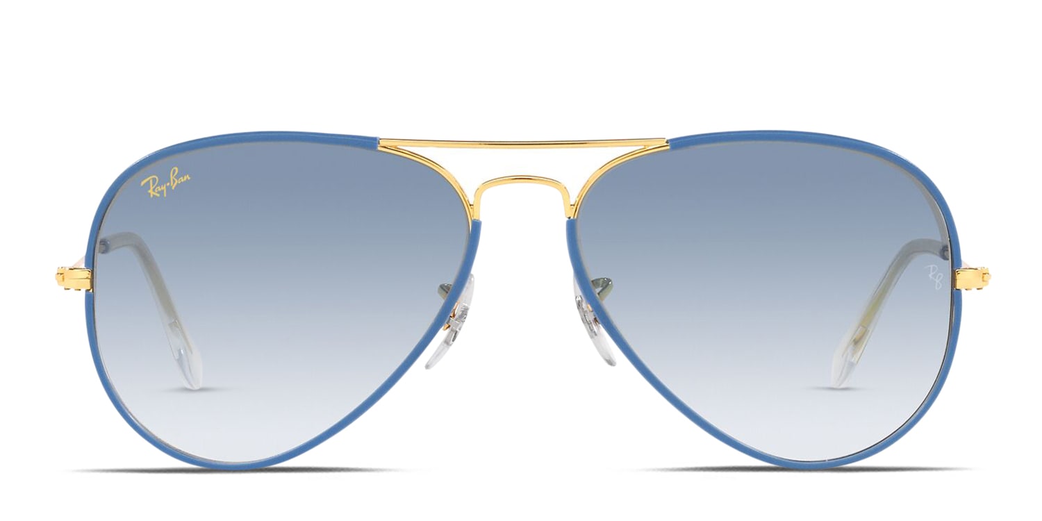 ray ban aviator blue shade