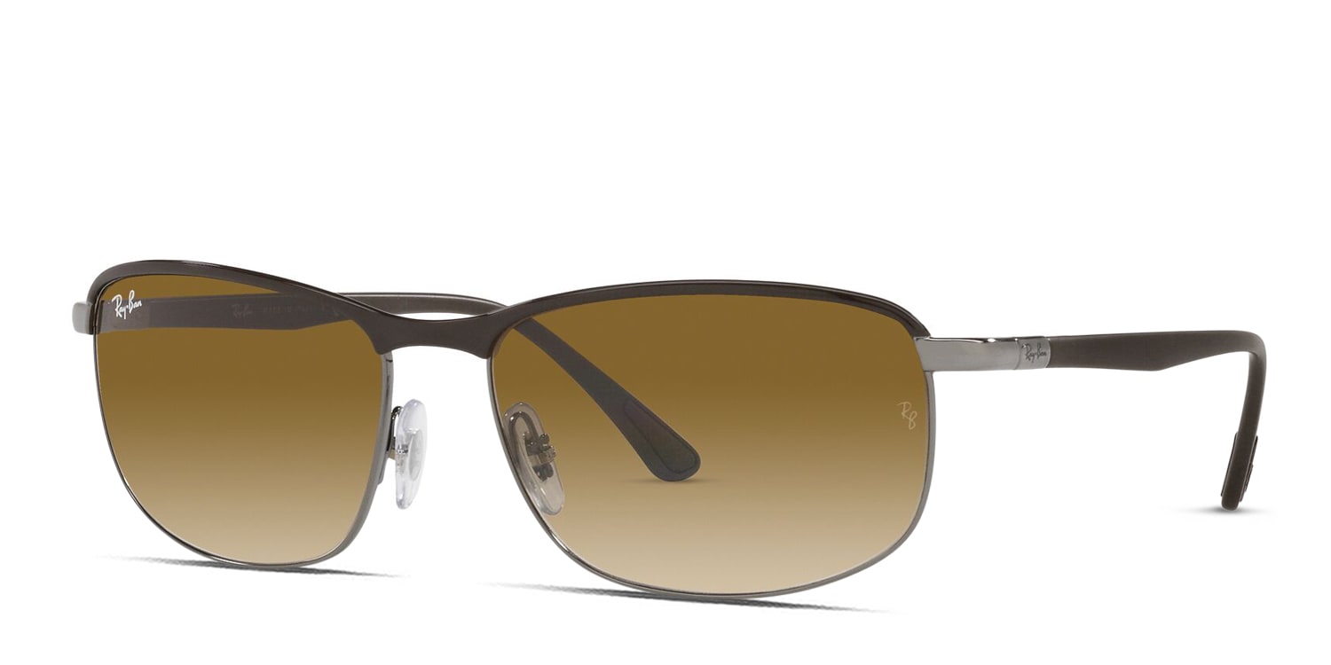 Ray-Ban RB3671 brown , gunmetal frame with brown gradient lenses ...