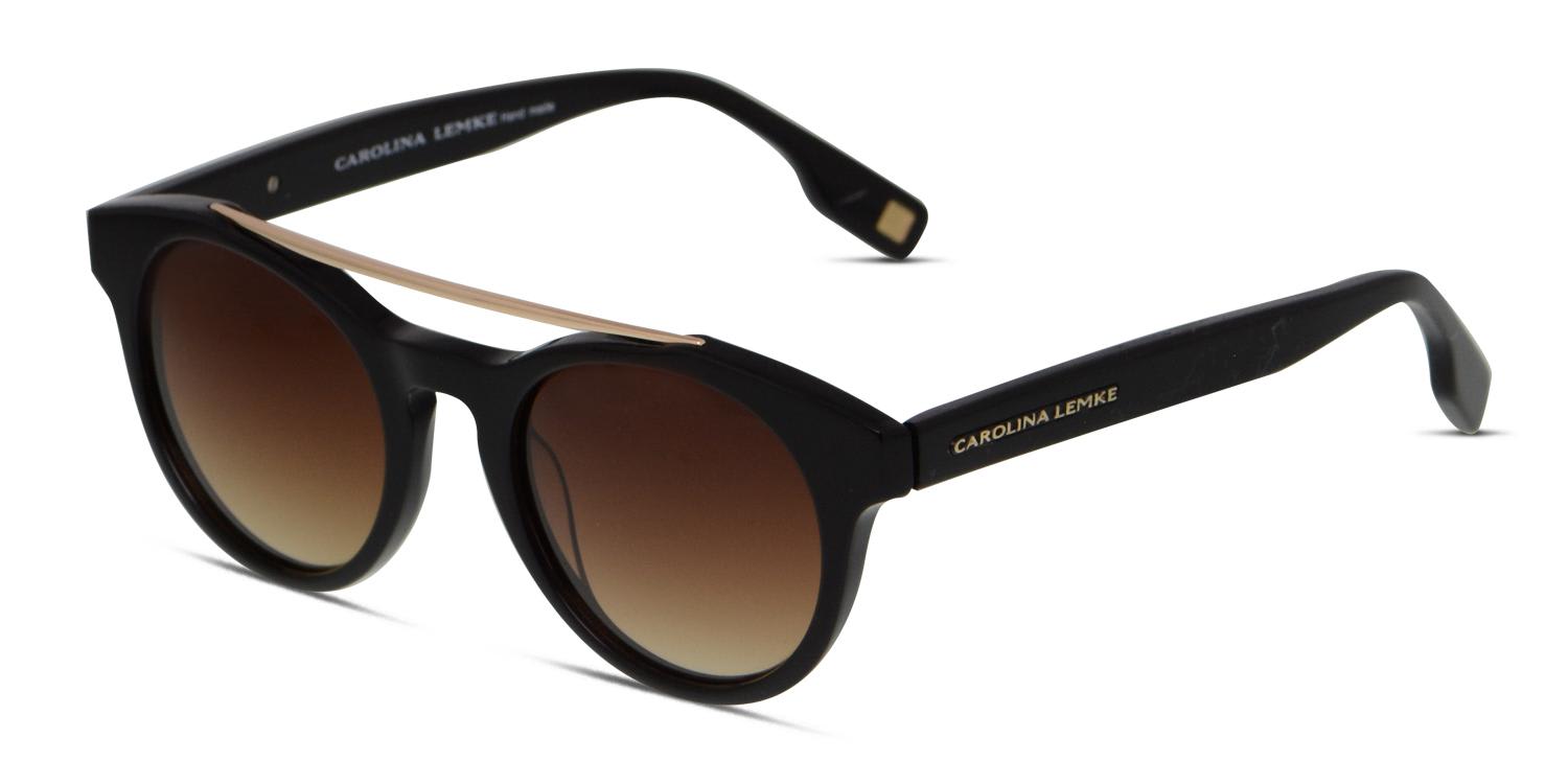 Carolina Lemke CL7346 Black Prescription Sunglasses