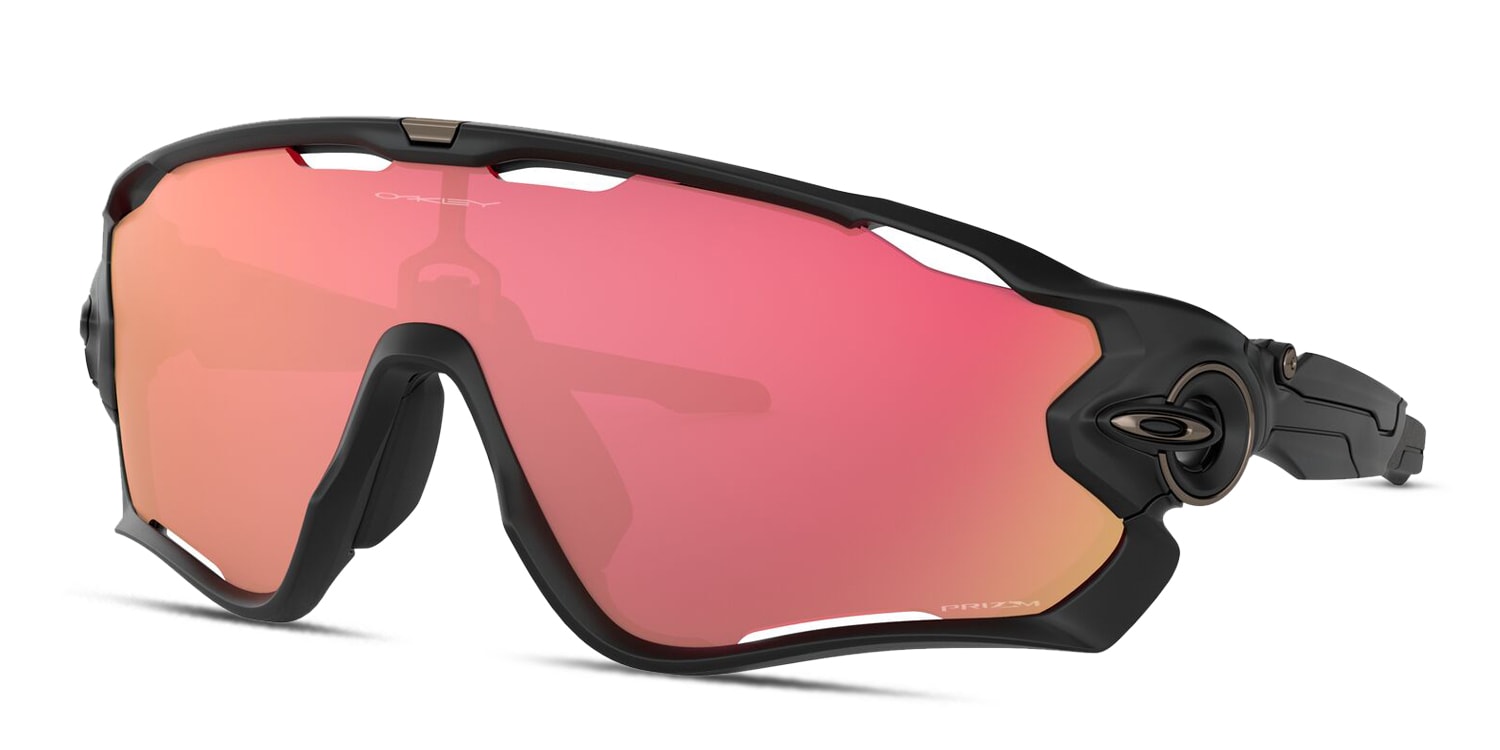 Oakley OO9290 Jawbreaker black frame with PRIZM snow torch iridium lenses. Lenses provide 100% 