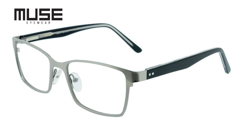 Muse Dwight Light Gunmetal Prescription Eyeglasses From 108