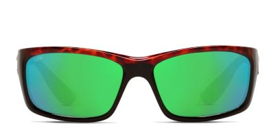 Costa Del Mar 6S9059 Zane tortoise frame with green mirrored 580g lenses. Lenses provide 100 UV protection