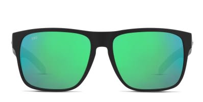 Costa Del Mar 6S9032 Switchfoot black frame with green mirrored 580g lenses. Lenses provide 100 UV protection