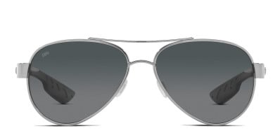 Oakley OO4108 Tie Breaker silver frame with PRIZM grey gradient lenses. Lenses provide 100 UV protection