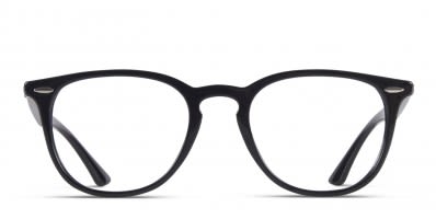 Ray Ban 7098 Black w Gold Prescription Eyeglasses