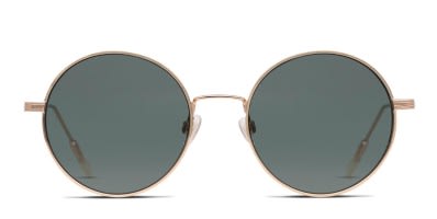 Gucci GG0253S Gold Green Prescription Sunglasses