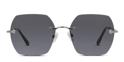 Yuka Gray Yucca Aviator Glasses #328112 | Zenni Optical