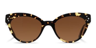 Michael Kors Brown Tortoiseshell Cat-Eye Sunglasses (MK1010 Adrianna I) Michael Kors Adrianna 1 MK1010 Sunglasses Female Fit Guide  main image 3