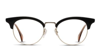 Amelia E. Hera Black/Silver Eyeglasses | Includes FREE Rx Lenses