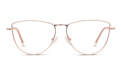 Muse On the Double Pink/Rose Gold Eyeglasses | Includes FREE Rx Lenses