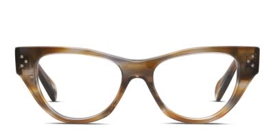 Celine CL50019F Brown Gray Clear Prescription Eyeglasses