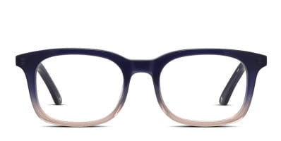 Amelia E. Mellow Blue, Brown, Clear Prescription Eyeglasses