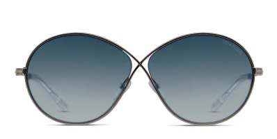 Tom Ford Gina Light Purple w Blue Prescription Sunglasses