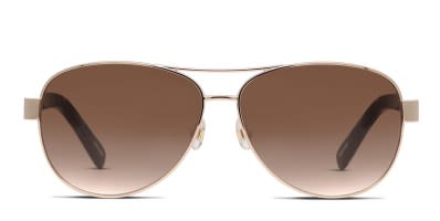 The Tory Burch TY6051 is an iconic aviator frame oozing timeless cool. Crafted from lightweight metal it features a double bridge sleek arms and adjustable silicone nose pads