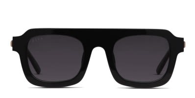 Moschino 長方形フレムサンクラス MOS047S 79D Moschino MOS047/S Black, White Prescription Sunglasses - 50
