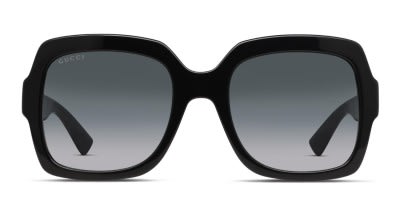 Gucci GG0208S Shiny Black Prescription Sunglasses