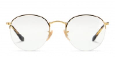 Ray Ban RX3447V Round Metal Gold Eyeglasses Includes FREE Rx Lenses