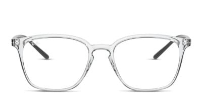 Ray-Ban RX5362 Shiny Black/Clear Eyeglasses | Includes FREE