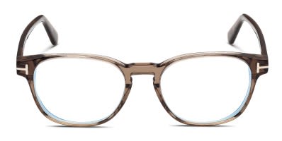 Tom Ford TF5484 Gray/Tortoise Prescription Eyeglasses