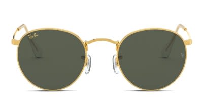 Ray-Ban RB3447 Round Metal Gold/Green/Clear