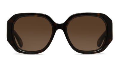 Chloe CH0301S tortoise frame with brown lenses. Lenses provide 100