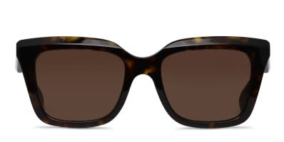 The Alexander McQueen AM0299S is a flashy sunglasses frame purring