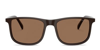 Burberry BE4434 tortoise frame with dark brown lenses. Lenses