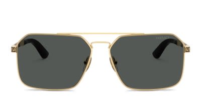 Burberry BE3166 gold frame with dark brown lenses. Lenses provide