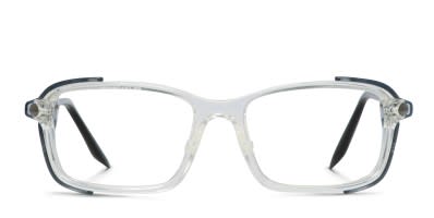 Eyres 702E Razor Clear, Gray Prescription Eyeglasses