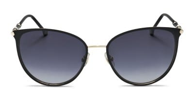 Hugo Boss 1280/S black , gold frame with dark grey shaded lenses. Lenses  provide 100% UV protection.