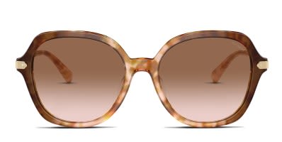 Coach HC7135 gold, brown frame with light brown grey