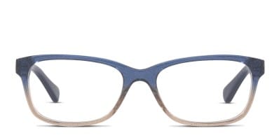 Amelia E. Celestia Blue, Brown, Clear Prescription Eyeglasses
