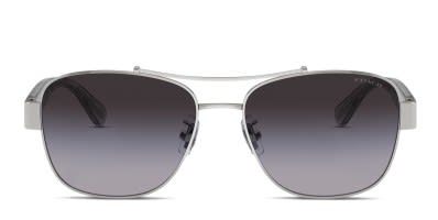 Coach HC7012 Silver Black Pink Prescription Sunglasses 50 Off Lenses
