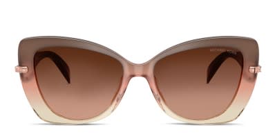 Michael Kors MK2079U Zermatt pink, clear frame with rose gold