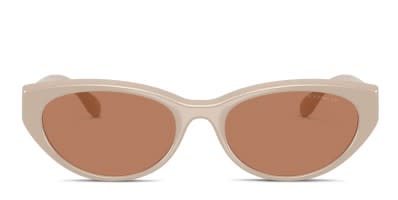 Arnette AN4368 Raven white frame with dark brown lenses. Lenses