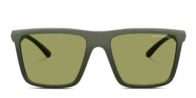 Emporio Armani EA4243 Sunglasses Brown Rectangular Emporio Armani Ea 4243 Men Brown Squared Sunglasses – Otticanet main image 2