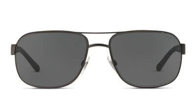 Hugo Boss 1001 S SAM black frame with smoke lenses. Lenses provide 100 UV protection