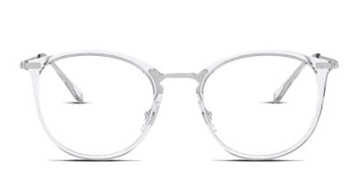 Ray-Ban 6396 Clear w/Silver Eyeglasses | Includes FREE Rx Lenses