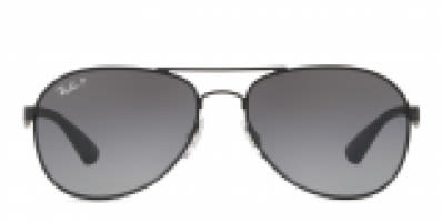 Ray-Ban RB8313 Shiny Gunmetal w/Blue/Silver Polarized