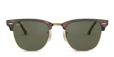 Ray Ban RB3016 Clubmaster Black Gold Prescription Sunglasses 50 Off Lenses