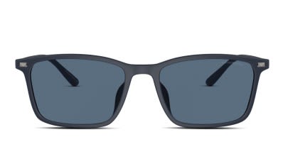 Hugo Boss 1246/S blue , gunmetal frame with solid grey lenses
