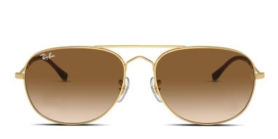 Ray-Ban 3588 Gold, Brown Prescription Sunglasses - 50% Off Lenses