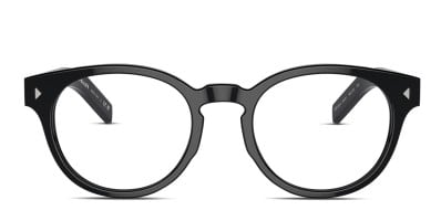 Prada PR 12YV Shiny Black Eyeglasses | Includes FREE Rx Lenses