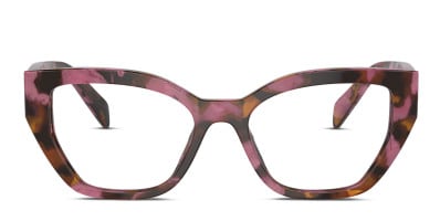 Prada PR 09ZV Shiny Black Eyeglasses | Includes FREE Rx Lenses