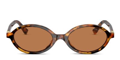 Miu Miu MU06ZS Beige, Clear Prescription Sunglasses