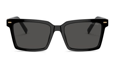 【Miu Miu】MU03S ロゴ サングラス（Black） Miu Miu MU 03YS Black Prescription Sunglasses - 50% Off Lenses