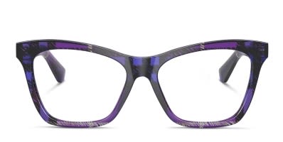 Burberry BE2406U multicolor , purple frame