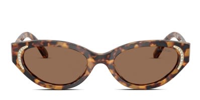 Coach HC8305 pink, tortoise frame with burgundy lenses
