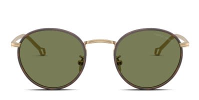 Giorgio Armani Round Metal and Tortoise Sunglasses Giorgio Armani AR6068 Tortoise, Gunmetal Prescription Sunglasses main image 4