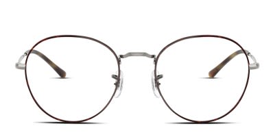 Ray-Ban ブラウンラウンド型サングラス　RB7132F Ray-Ban 7132F Brown/Blue Prescription Eyeglasses